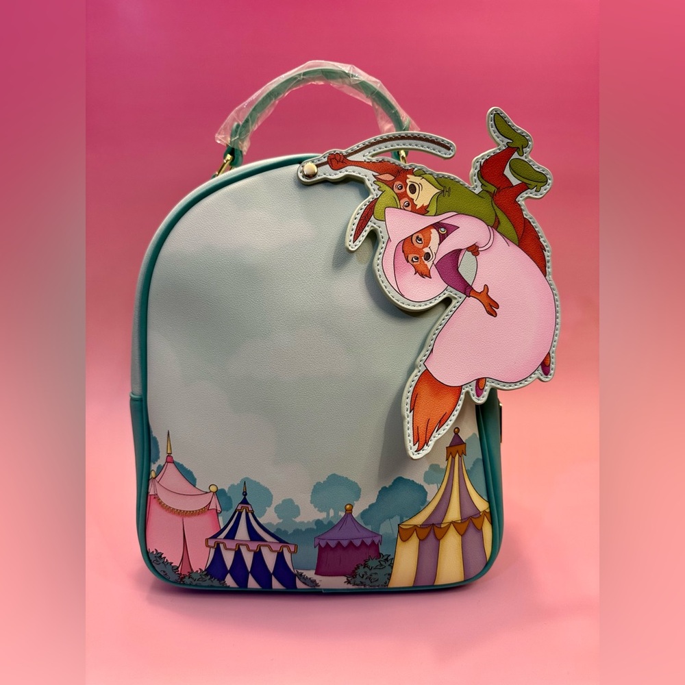 Robin Hood and Maid Marian Themed loungefly Backpack - Picture 6 of 6